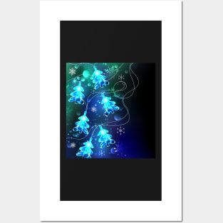 Glowing Christmas Trees ( XMAS tree ) Posters and Art